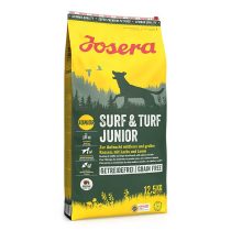 4032254773931_Hund_Josera_Nature_SurfTurf_Junior_12,5kg_sideview_left S visokokvalitetnim proteinima iz janjetine i lososa, naša nova Josera Surf & Turf Junior nudi psima u razvoju zdrav i ukusan jelovnik za svaki dan. Sadrži sve važne hranjive tvari koje su vam potrebne za zdrav rast.