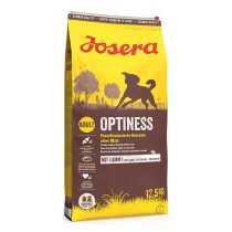 4032254775317_Hund_Josera_Daily_Optiness_12,5kg_sideview_left Josera Super Premium Optiness suha hrana za pse s janjetinom. Nježna prehrana bez pšenice, soje i kukuruza savršeno je prilagođena potrebama normalno aktivnih pasa. Zahvaljujući visokokvalitetnim sastojcima poput krumpira i janjetine, hrana je također posebno probavljiva.