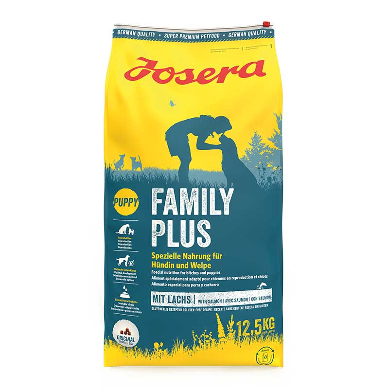 4032254775324_Hund_Josera_Special_FamilyPlus_12,5kg_frontal Kvalitetna hrana za kuje i štence s lososom za najbolji razvoj štenaca